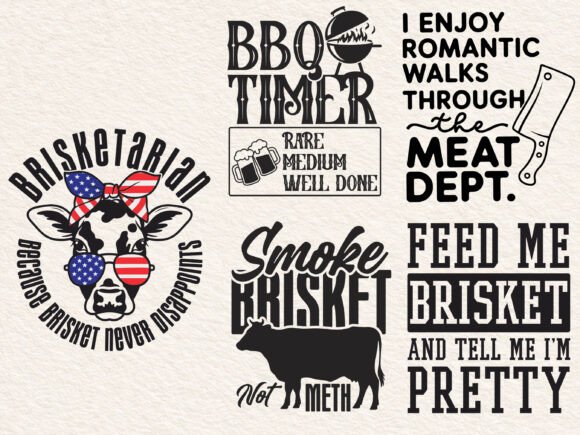 Funny BBQ Quote Bundle SVG: A Playful Embroidery Design for the Right Projects