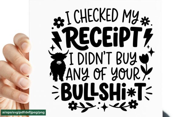 I Checked My Receipt SVG: A Bold Statement for Real Projects