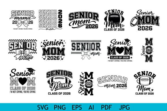 Senior Mom 2026 Design Bundle