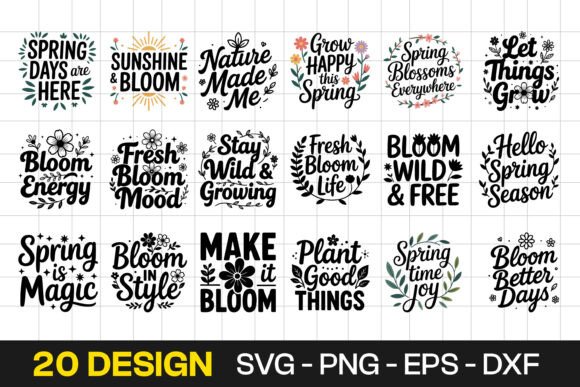Spring Motivational Quote Typography SVG Review