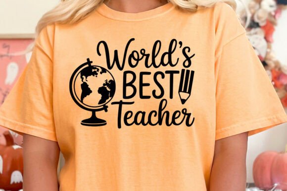 World's Best Teacher SVG for Real Embroidery Projects